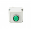Przycisk podświetlany zielony z obudową  230V 3A NYAE.101 TRACON