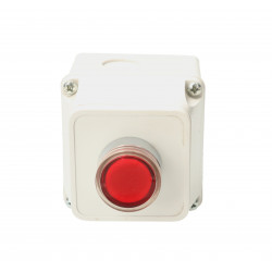 Pushbutton with housing illuminated red 1NC NYGBW33PT TRACON