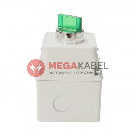 Przełącznik z obudową podświetlany LED zielony NC/NO NYGBK2365ZT TRACON