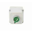 Przełącznik z obudową podświetlany LED zielony NC/NO NYGBK2365ZT TRACON