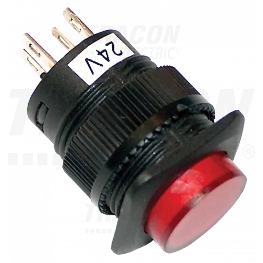 Pushbutton with indicator light mini red TRACON Pushbutton with indicator light mini red TRACON