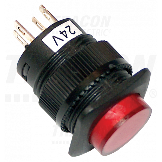 Przycisk z lampką sygnalizacyjną mini czerwony TRACON