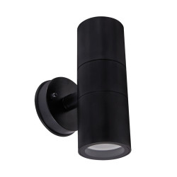 GORDON black 2xGU10 garden wall lamp 03937
