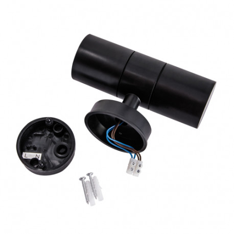 Lampa kinkiet ogrodowy GORDON black 2xGU10 03937