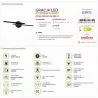 Decorative wall lamp GRACE LED 2x7W black NW 03971 STRUHM