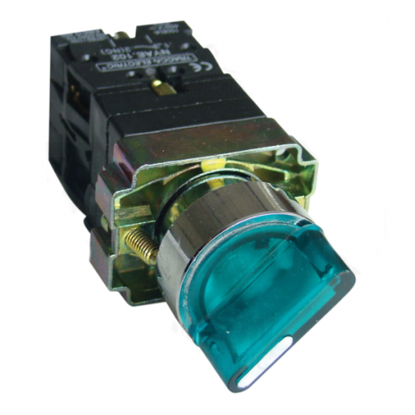 LED backlit green two-position switch NYGBK2365Z TRACON