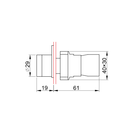 LED backlit green two-position switch NYGBK2365Z TRACON