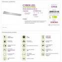 CYBER LED wall lamp 14W silver NW 03968 STRUHM decorative lamp.
