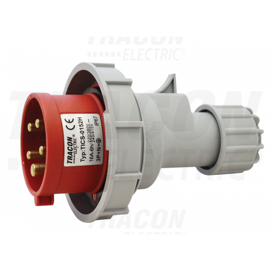 Power plug IP67 16A 400V 3P+N+E TICS-0152 Tracon