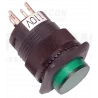 Pushbutton with indicator light mini green TRACON