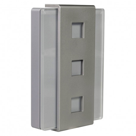 Dzwonek Gong 2-tonowy GLASSO 230V GNS-248-SRB Zamel