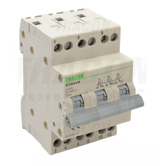 Network-aggregate selector switch 3P 32A SVK3-32 Tracon