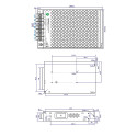 Power supply 12V/12.5A mesh 150W POS-150-12-C POS