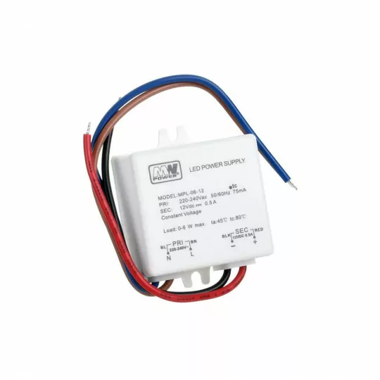 Switching LED power supply MPL-06-12LC 6W 12V 0,5A MW POWER