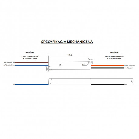 Zasilacz impulsowy 12W 12V 1A IP67 GPV-12-12 GLP