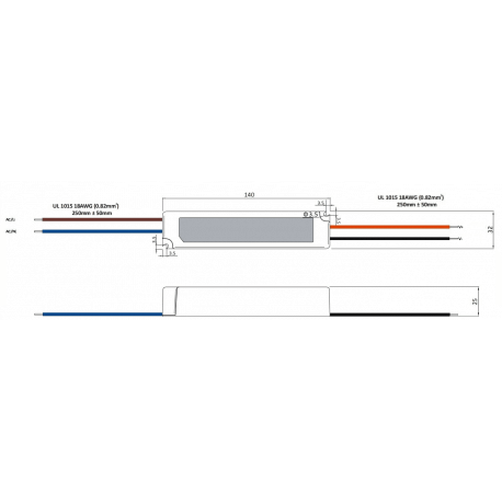 Switching power supply 20W 12V 1,67A IP67 GPV-20-12 GLP
