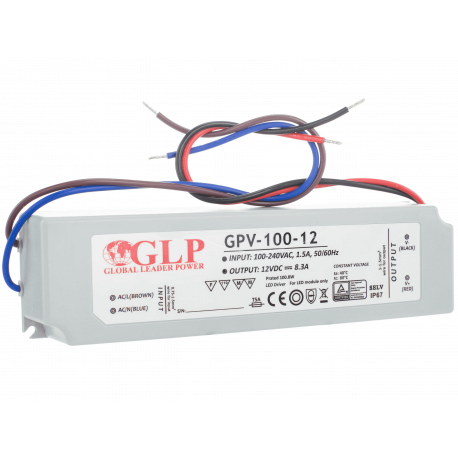 Switching power supply 100W 12V 8,5A IP67 LPV-100-12 GLP