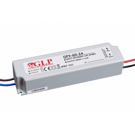 Zasilacz impulsowy 24V 2,5A 60W IP67 GPV-60-24 MPL GLP