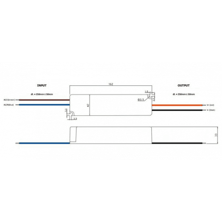 Switching power supply 24V 2,5A 60W IP67 GPV-60-24 MPL GLP