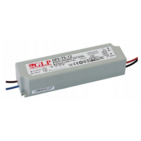 Zasilacz impulsowy 75W 12V 6A IP67 GPV-75-12 GLP