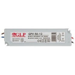 Zasilacz impulsowy LED 50W 12V 4A IP67 GPV-50-12 GLP