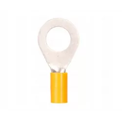 Yellow insulated ring terminal KOV 10-6 Erko