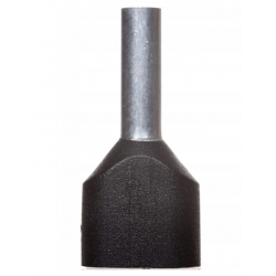 Końcówka tulejkowa izolowana HI 2x6 czarna 1 sztuka Ergom