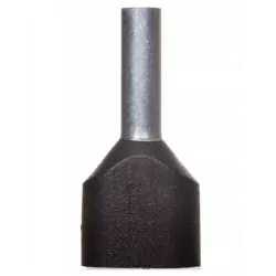 Końcówka tulejkowa izolowana HI 2x6 czarna 1 sztuka Ergom