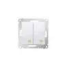 Simon54 double cross switch DW7/2.01/411 white SIMON