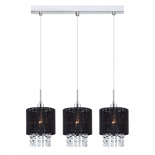 ASTRA MDM-1953/3BK Black pendant lamp 3xE14 Italux.