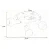 ALPINA lamp K-C9590A/3 plafond chrome E14 Kaja