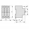 Overcurrent circuit breaker 3P C 16A CLS6 EATON