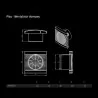 Wentylator ścienny PLAY SATIN 100 WCH silver black DOSPEL