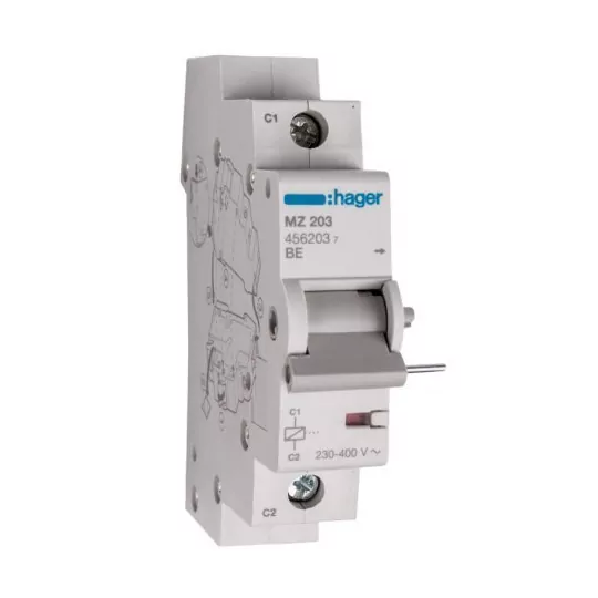 Wyzwalacz wzrostowy MZ203 230-415V AC/DC Hager Wyzwalacz wzrostowy MZ203 230-415V AC/DC Hager