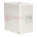 White n/t box 118x118x68 IP55 large/rubber 053-01