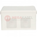 White n/t box 118x118x68 IP55 large/rubber 053-01