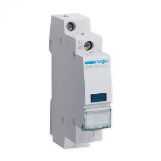 Blue modular lamp SVN124 AC 230V Hager
