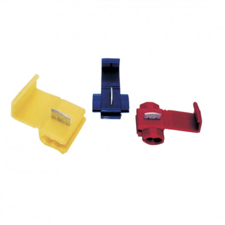 Copper tin snap-on connector 0.5-1mm red EN TRACON