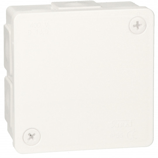 Box white 86x86x40 IP55 rubber2 022-01 ViPlast
