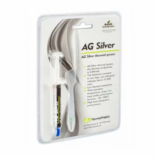 Pasta termoprzewodząca 1gram AG silver 001688 BOWI