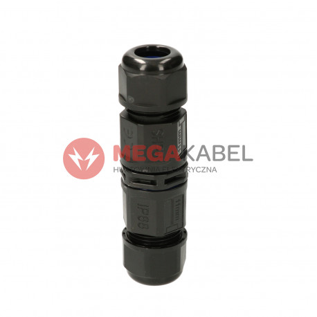 Straight cable connector 3x4 IP68 OR-AE-13601 Orno