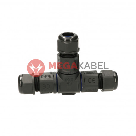 Cable connector tee 3x4 IP68 OR-AE-13602 Orno