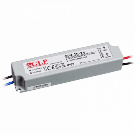 24V/1A CV IP67 20W power supply GPV-20-24 MPL GLP