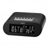 AEG MRC4145F black radio alarm clock with AEG clock
