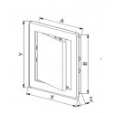 Plastic inspection door 300x400mm white DT16 Awenta