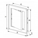 Inspection door plas. 200x250mm brown DT13BR