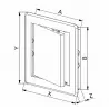 Drzwiczki rewizyjne plastikowe 200x250mm brązowe DT13BR AWENTA