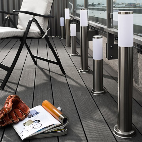 Garden post lamp inox LIVIA CIE014-45 40W