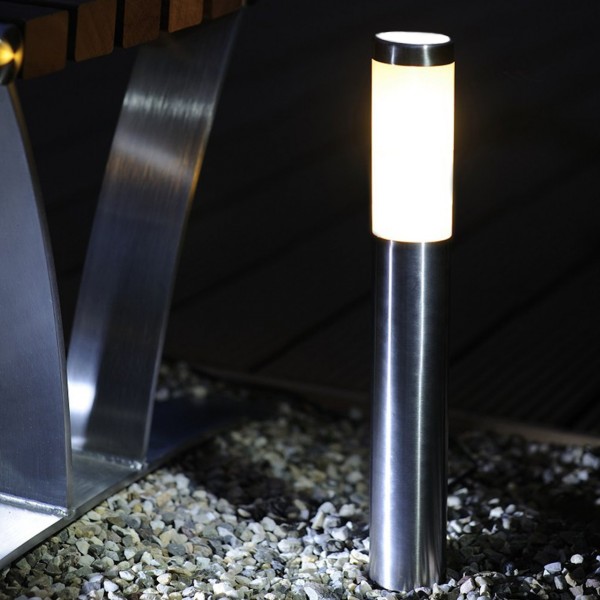 Garden post lamp inox LIVIA CIE014-45 40W