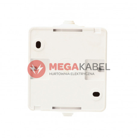 Breeze single socket with smoke flap 1814-32 white IP44 Kos